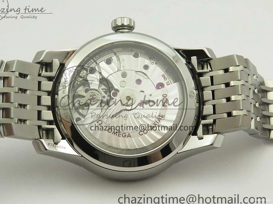 0403 De Ville Hour Vision 41mm SS VSF 1:1 Best Edition White Dial on SS Bracelet A8500 Super Clone Casual 7946